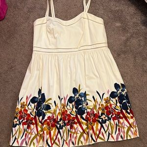 Adrianna Papell Ivory dress with flowers- size 22
